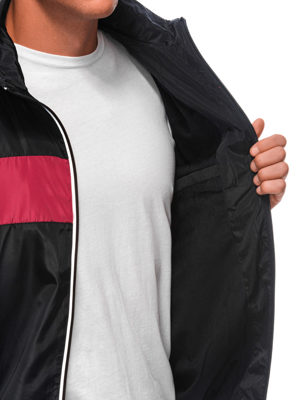 Edoti EDOTI Jachetă de tranziție pentru bărbați, neagră