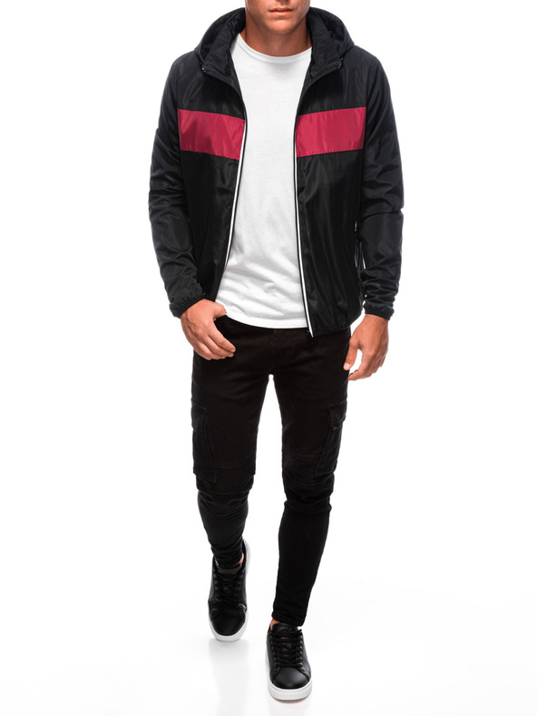 Edoti EDOTI Jachetă de tranziție pentru bărbați, neagră