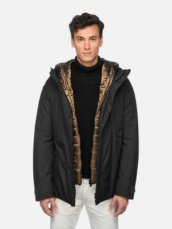 Geox Geacă neagră pentru bărbați Geox Terrestre Abx