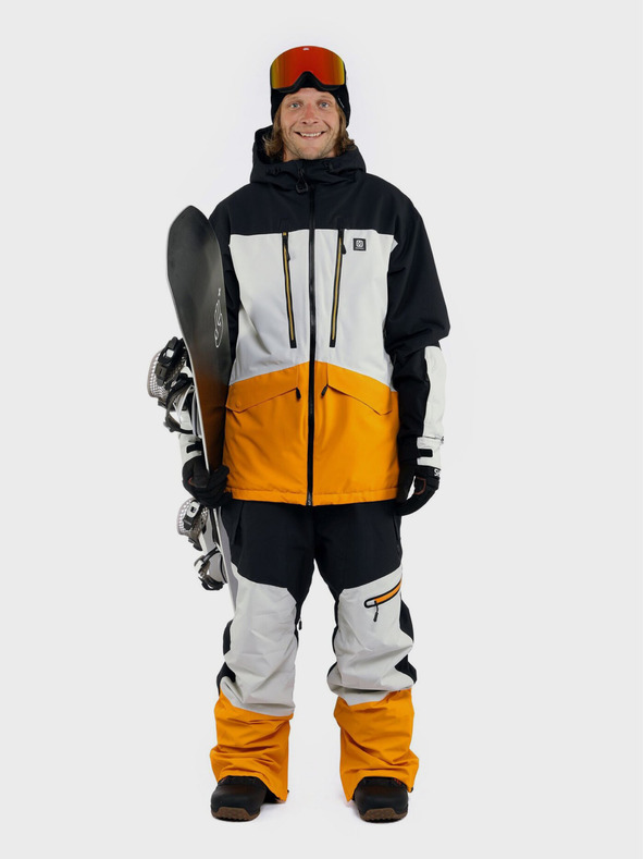 Horsefeathers Jachetă neizolată Halen II - negru/galben radiant mărimea L HORSEFEATHERS