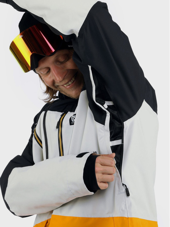 Horsefeathers Jachetă neizolată Halen II - negru/galben radiant mărimea L HORSEFEATHERS