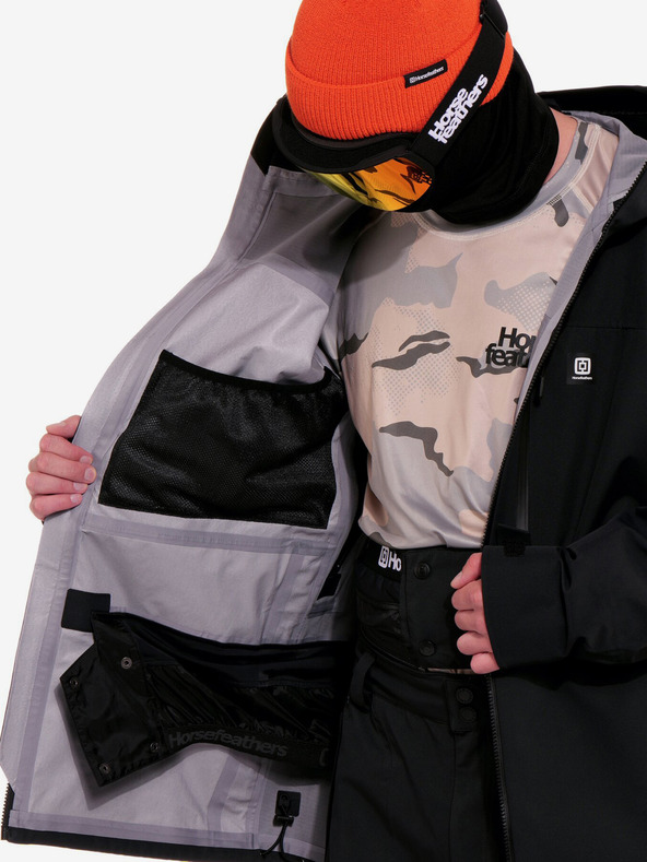 Horsefeathers Jachetă Terra 3-layer - negru mărimea M Horsefeathers
