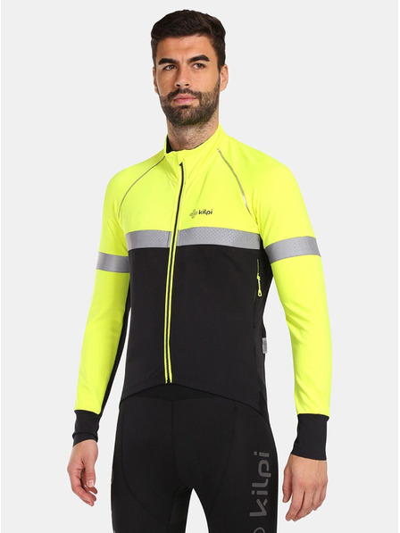 Kilpi Jachetă de ciclism softshell galbenă și neagră pentru bărbați Kilpi NERETO-M