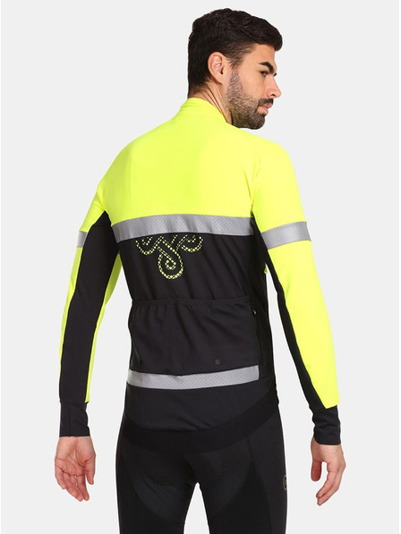 Kilpi Jachetă de ciclism softshell galbenă și neagră pentru bărbați Kilpi NERETO-M