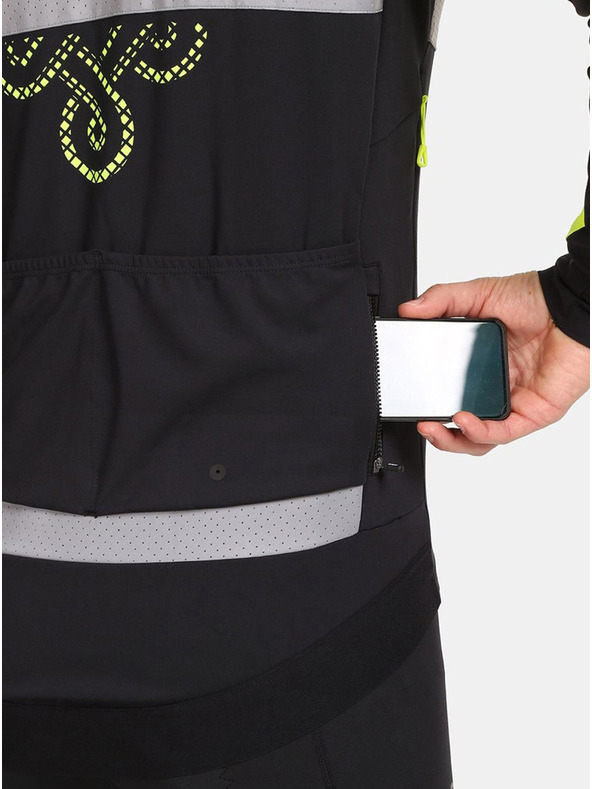 Kilpi Jachetă de ciclism softshell galbenă și neagră pentru bărbați Kilpi NERETO-M