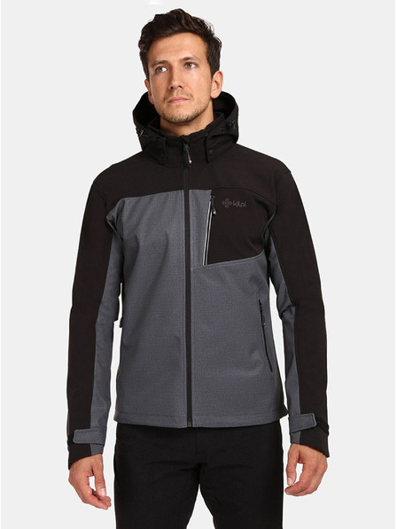 Kilpi Jachetă softshell pentru bărbați gri închis Kilpi RAVIO-M