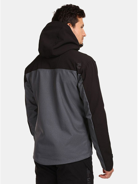 Kilpi Jachetă softshell pentru bărbați gri închis Kilpi RAVIO-M