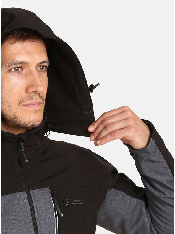 Kilpi Jachetă softshell pentru bărbați gri închis Kilpi RAVIO-M