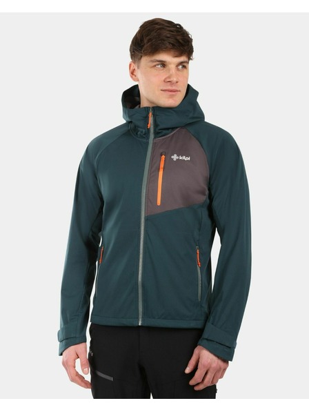 Kilpi Jachetă softshell pentru bărbați Kilpi BELTRA-M Verde închis