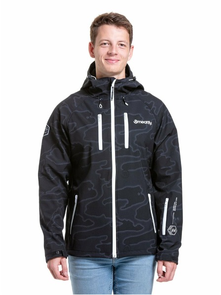 Meatfly Meatfly geacă softshell pentru bărbați Rasmussen Morph Black | Neagră | Mărime
