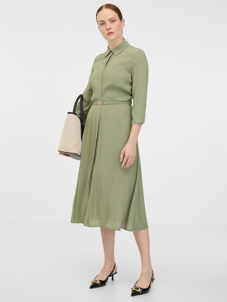 Orsay Rochie-cămașă midi de damă kaki ORSAY