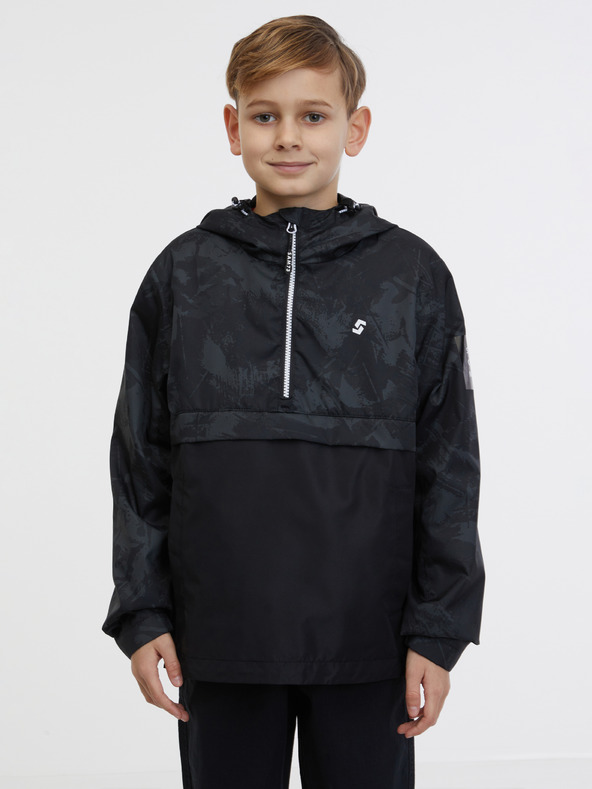Sam 73 Hanorac negru cu model pentru copii SAM 73 Juno