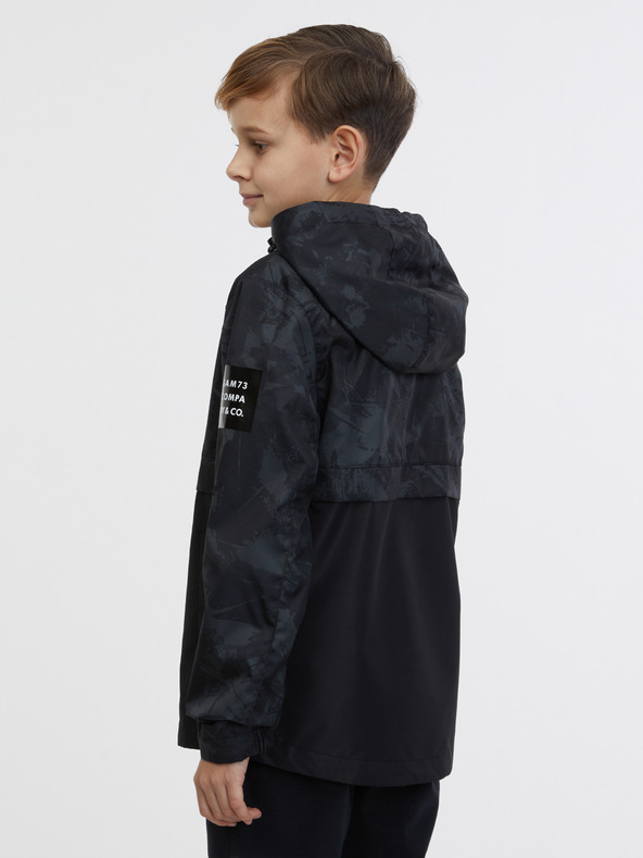 Sam 73 Hanorac negru cu model pentru copii SAM 73 Juno
