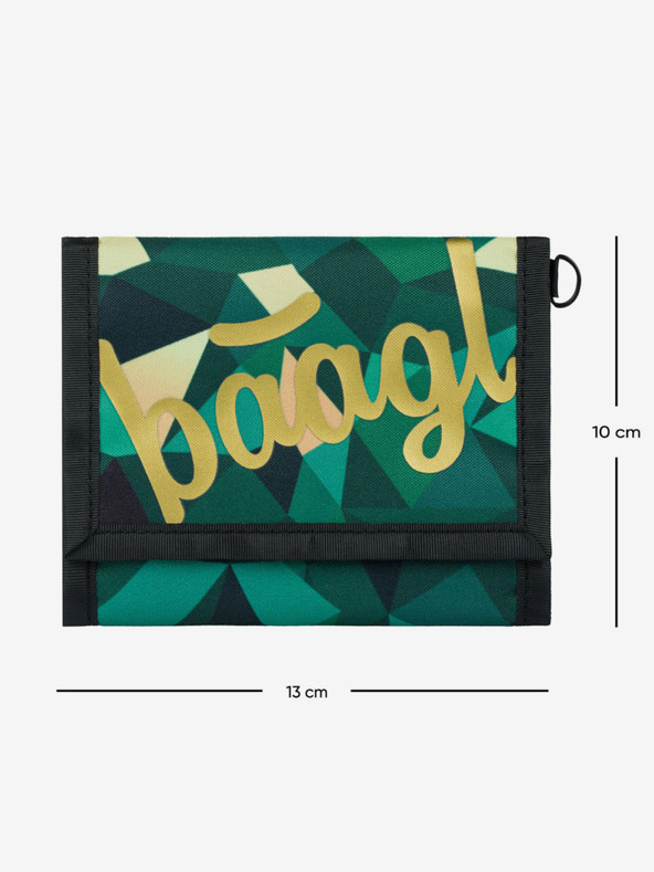 BAAGL  Portofel verde Baagl Polygon