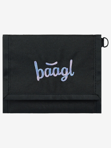 BAAGL  Portofel negru Baagl Metallic Holo