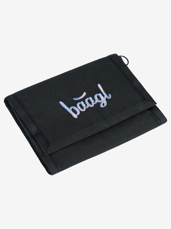 BAAGL  Portofel negru Baagl Metallic Holo
