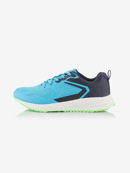 ALPINE PRO Pantofi sport de alergare cu talpă antibacteriană ALPINE PRO NAREME neon atomic blue