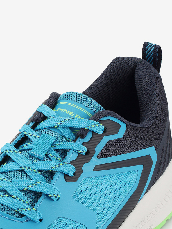 ALPINE PRO Pantofi sport de alergare cu talpă antibacteriană ALPINE PRO NAREME neon atomic blue