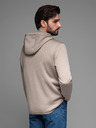 Ombre Clothing Geacă sport ușoară color pentru bărbați cu fleece Ombre Clothing