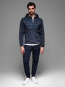 Ombre Clothing Geacă sport ușoară color pentru bărbați cu fleece Ombre Clothing