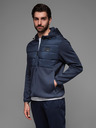 Ombre Clothing Geacă sport ușoară color pentru bărbați cu fleece Ombre Clothing