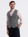 Ombre Clothing Vestă tricotată elegantă slim-fit structurată pentru bărbați Ombre Clothing
