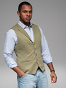Ombre Clothing Vestă tricotată structurată pentru bărbați personalizată cu revere Ombre Clothing