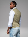 Ombre Clothing Vestă tricotată structurată pentru bărbați personalizată cu revere Ombre Clothing