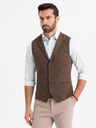 Ombre Clothing Vestă tricotată structurată pentru bărbați personalizată cu revere Ombre Clothing