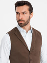 Ombre Clothing Vestă tricotată structurată pentru bărbați personalizată cu revere Ombre Clothing
