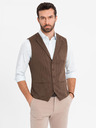 Ombre Clothing Vestă tricotată structurată pentru bărbați personalizată cu revere Ombre Clothing