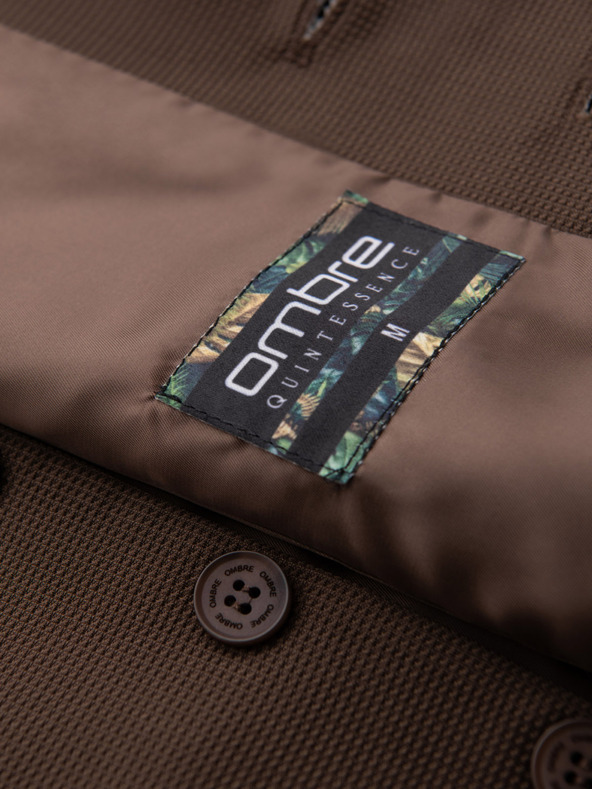 Ombre Clothing Vestă tricotată structurată pentru bărbați personalizată cu revere Ombre Clothing