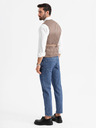 Ombre Clothing Vestă elegantă slim-fit pentru bărbați cu elastan și revere Ombre Clothing