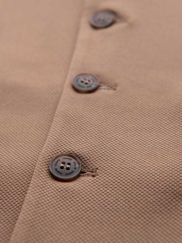 Ombre Clothing Vestă elegantă slim-fit pentru bărbați cu elastan și revere Ombre Clothing