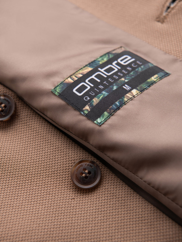 Ombre Clothing Vestă elegantă slim-fit pentru bărbați cu elastan și revere Ombre Clothing