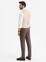 Ombre Clothing Vestă elegantă slim-fit pentru bărbați cu elastan și revere Ombre Clothing