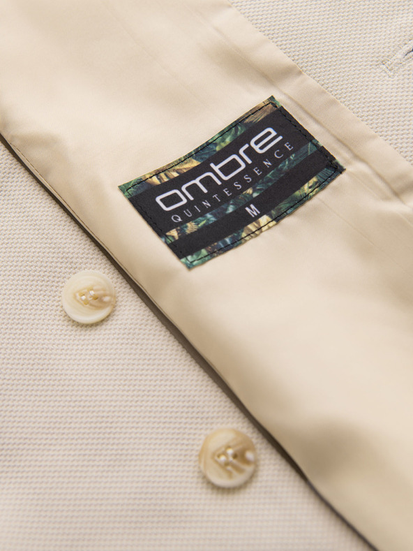 Ombre Clothing Vestă elegantă slim-fit pentru bărbați cu elastan și revere Ombre Clothing