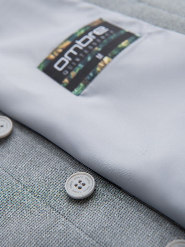 Ombre Clothing Vestă structurată pentru bărbați personalizată cu buzunare Ombre Clothing