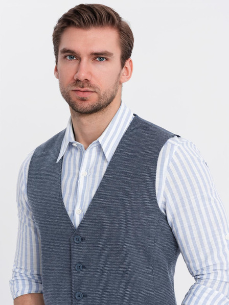 Ombre Clothing Vestă tricotată elegantă pentru bărbați personalizată Ombre Clothing