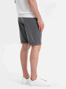 Ombre Clothing Pantaloni scurți tricotați structurați pentru bărbați cu talie elastică Ombre Clothing