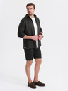 Ombre Clothing Pantaloni scurți tricotați pentru bărbați cu tiv răsfrânt Ombre Clothing