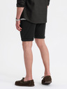 Ombre Clothing Pantaloni scurți tricotați pentru bărbați cu tiv răsfrânt Ombre Clothing