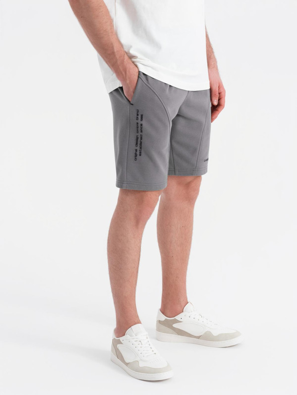 Ombre Clothing Pantaloni scurți de trening pentru bărbați cu imprimeu Ombre Clothing