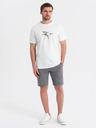 Ombre Clothing Pantaloni scurți de trening pentru bărbați cu imprimeu Ombre Clothing