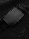 Ombre Clothing Pantaloni scurți din denim pentru bărbați cu tiv răsfrânt Ombre Clothing