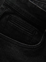 Ombre Clothing Pantaloni scurți din denim pentru bărbați cu tiv răsfrânt Ombre Clothing