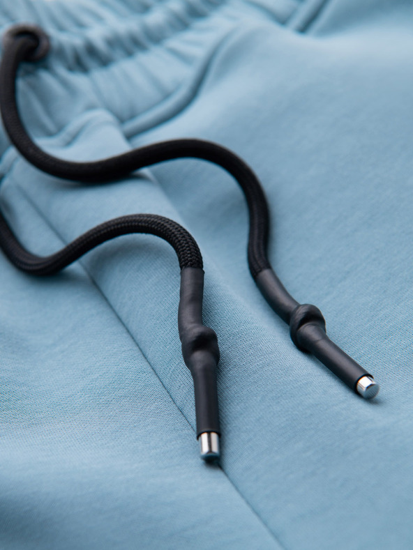 Ombre Clothing Pantaloni de trening pentru bărbați cu manșete cu nervuri și fermoar decorativ Ombre Clothing