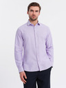 Ombre Clothing Cămașă oxford din bumbac pentru bărbați în culori pastel Ombre Clothing