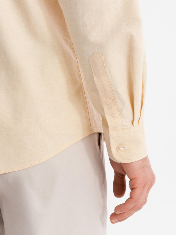 Ombre Clothing Cămașă oxford din bumbac în culori pastel pentru bărbați Ombre Clothing