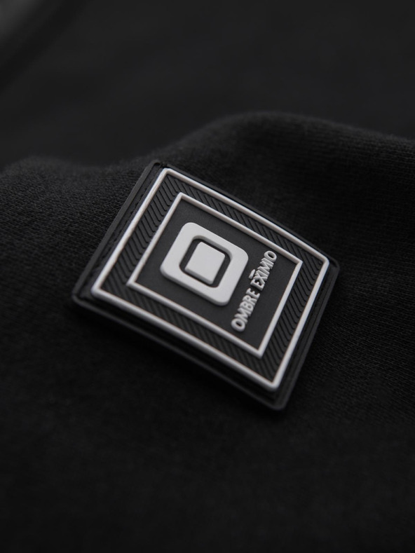 Ombre Clothing Hanorac spălat pentru bărbați cu cusătură decorativă la decolteu Ombre Clothing